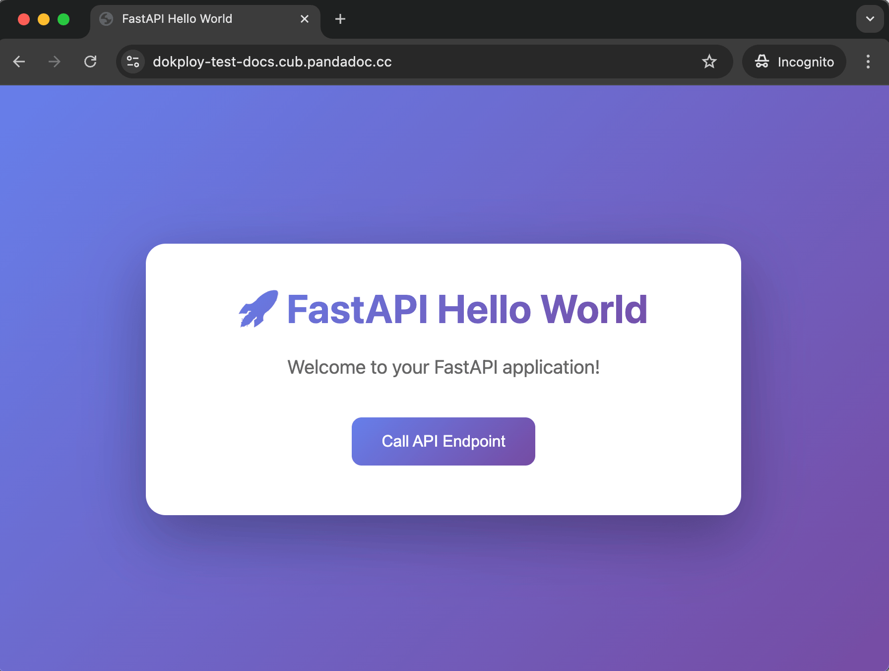Application live